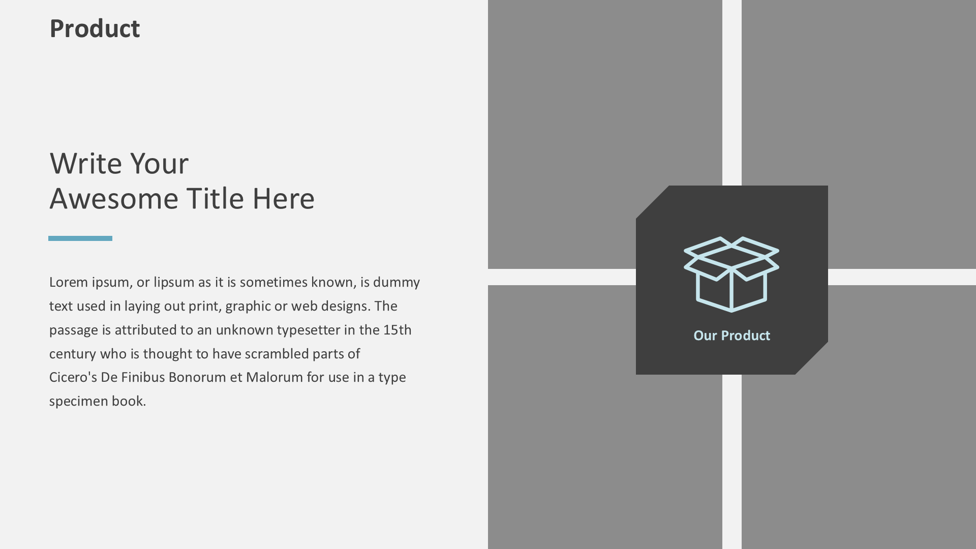 Corporate Strategy Blue slide 8